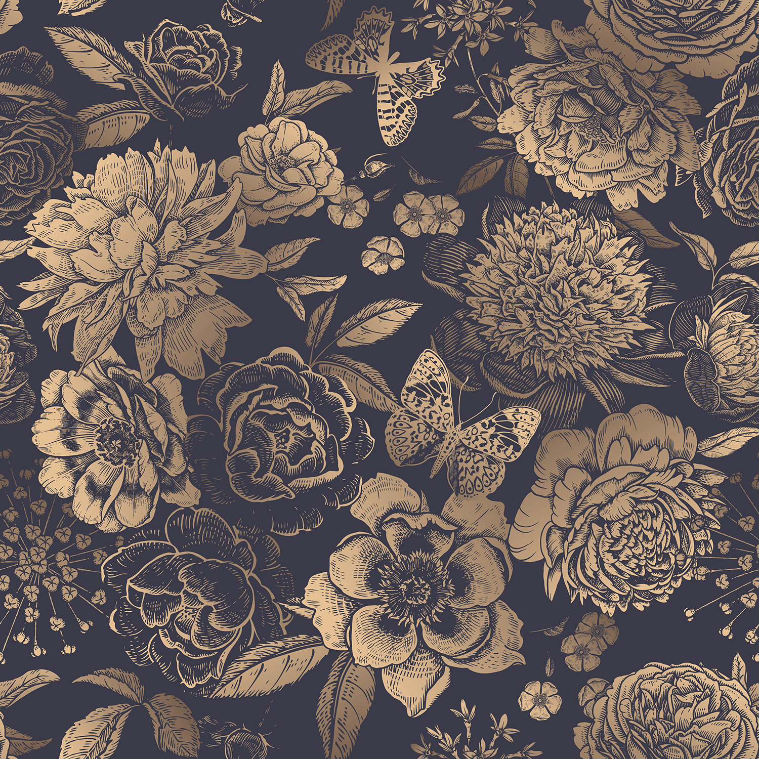 Woonkamer Vintage flower Airtex Mania