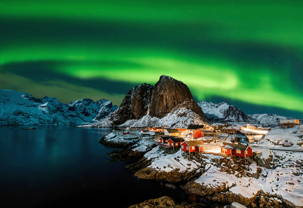 Aurora borealis in Norway