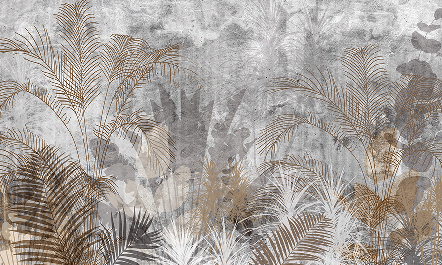 Woonkamer | Palm leaves