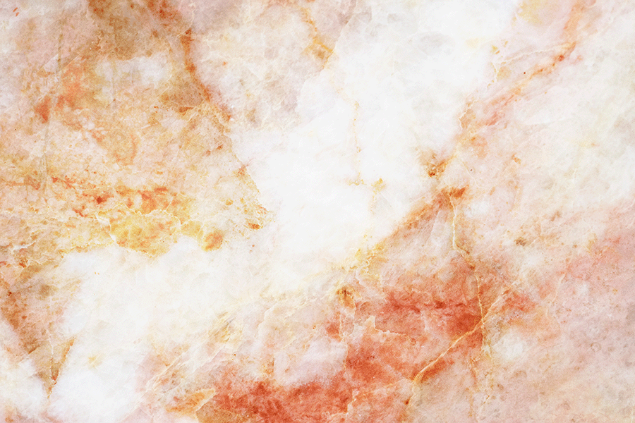 Orange and white marble