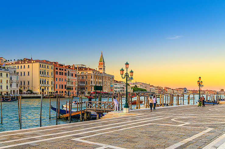 Embankment promenade Venice