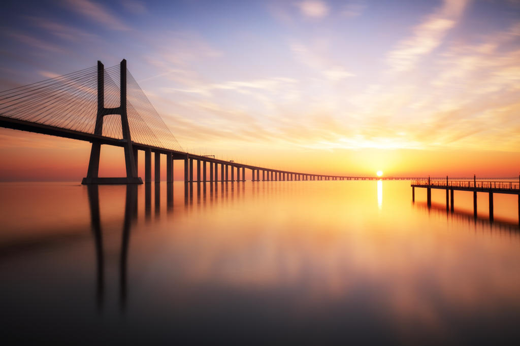 Vasco da gama brug, Portugal