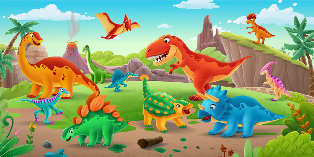 Kinderkamer | Dinosour family