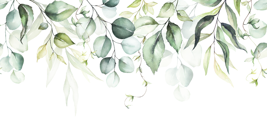 Aquarel green leaves