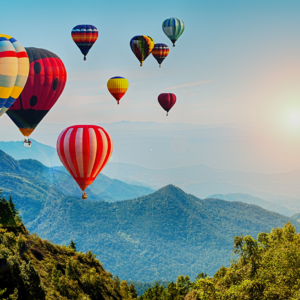 Hot air balloons, Thailand