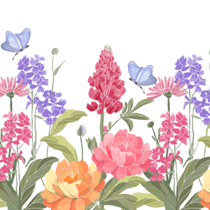 Goedkoop, Fotobehang, bloemen, Waterkleuren,