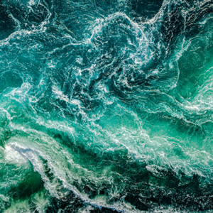 Fotobehang blauwe oceaan