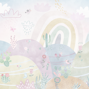 fotobehang-Pastel Wonderland