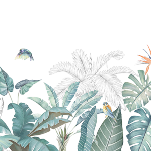 Woonkamer-Soft-Jungle-Handgetekend-Tropisch-Behang